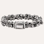 Load image into Gallery viewer, Skull Link Bracelet for Men | Vintage Gothic Punk Style | Soria Jewelry
