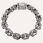 Load image into Gallery viewer, Skull Link Bracelet for Men | Vintage Gothic Punk Style | Soria Jewelry
