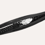 Load image into Gallery viewer, Leather Bracelet for Men | Vintage Multilayer Feather Design | Soria Jewelry
