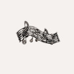 Load image into Gallery viewer, Music Note Brooch for Women | Vintage Sheet Music Lapel Pin | Soria Jewelry
