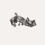 Load image into Gallery viewer, Music Note Brooch for Women | Vintage Sheet Music Lapel Pin | Soria Jewelry
