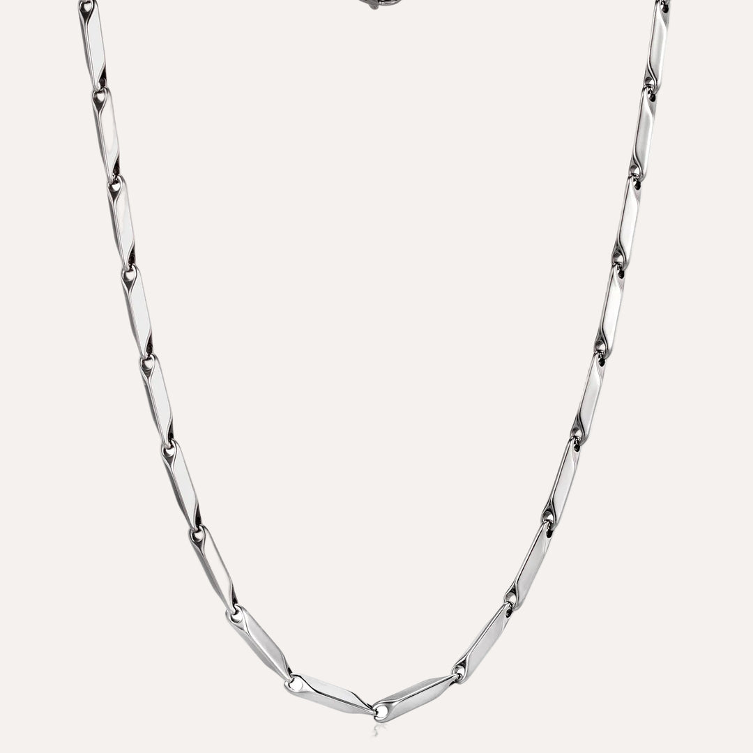 Silver Chain Necklace with Vintage Punk Style for Women Men | Soria Jewelry