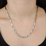 Load image into Gallery viewer, Silver Chain Necklace with Vintage Punk Style for Women Men | Soria Jewelry
