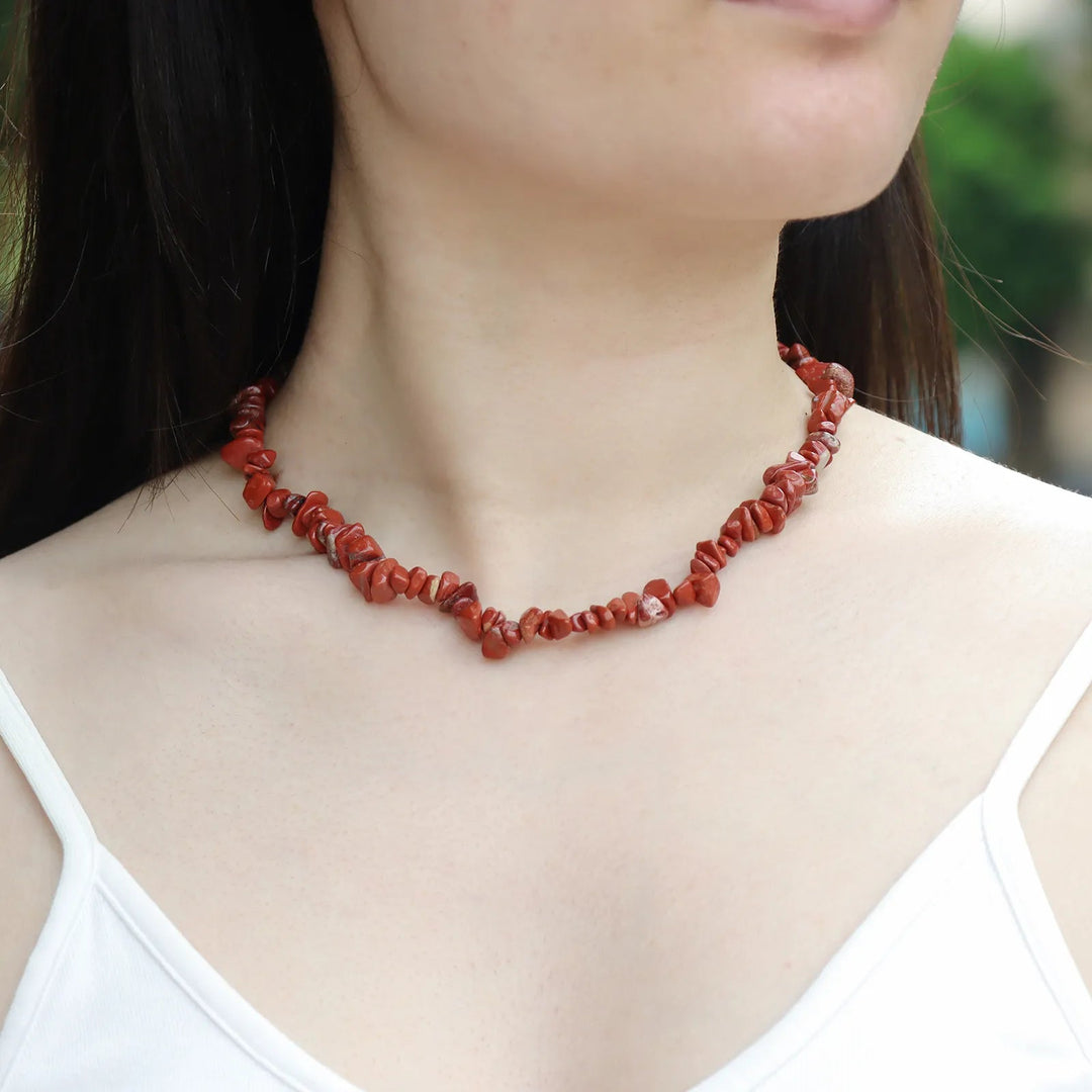 Necklace for Women | Vintage Red Stone Jewelry | Soria Jewelry