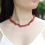 Load image into Gallery viewer, Necklace for Women | Vintage Red Stone Jewelry | Soria Jewelry
