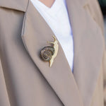 Load image into Gallery viewer, Vintage Snail Brooch Retro Pins for Women | Soria Jewelry
