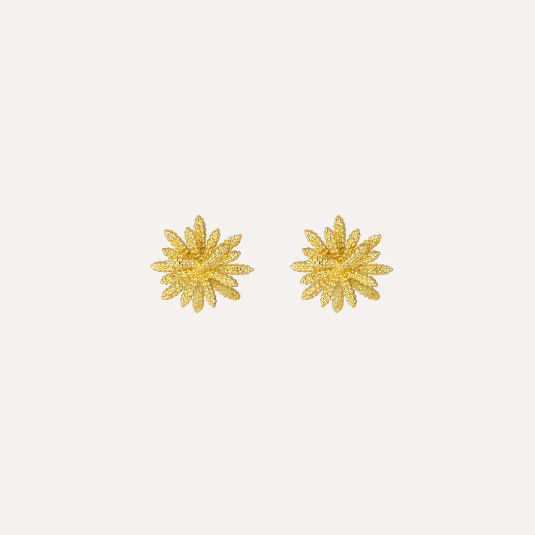 Wheat Earrings - Vintage Gold Tone Design for Women | Soria Jewelry